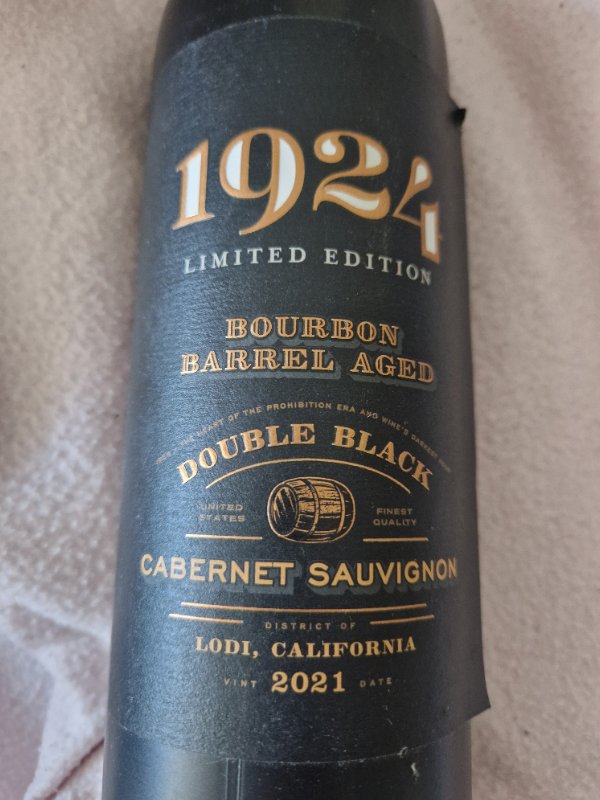Label profile photo for Double Black Bourbon Barrel Aged Cabernet Sauvignon