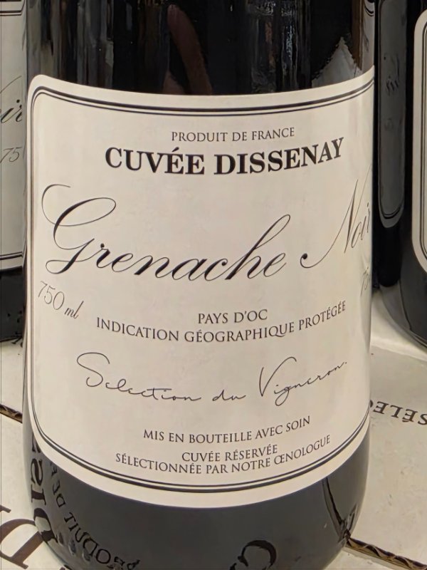 Label profile photo for Cuvée Dissenay Grenache Noir